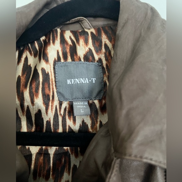 Kenna T Leather Moto Jacket in size L - Picture 3 of 10